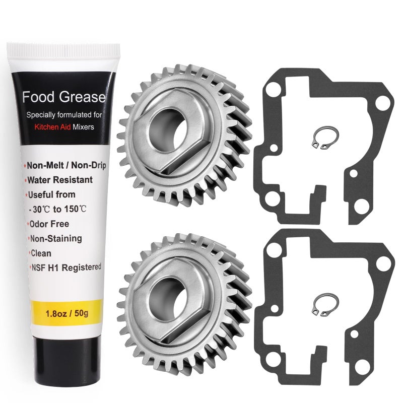 Ohoho 2 Pack 9706529 AP3594375 W11086780 Worm Gear - Compatible with KitchenAid/Whirlpool 5QT and 6QT Stand Mixer - Fits 9703543,9706529,W10916068 ap6048307 WP9706529 Replacement Parts - Image 1